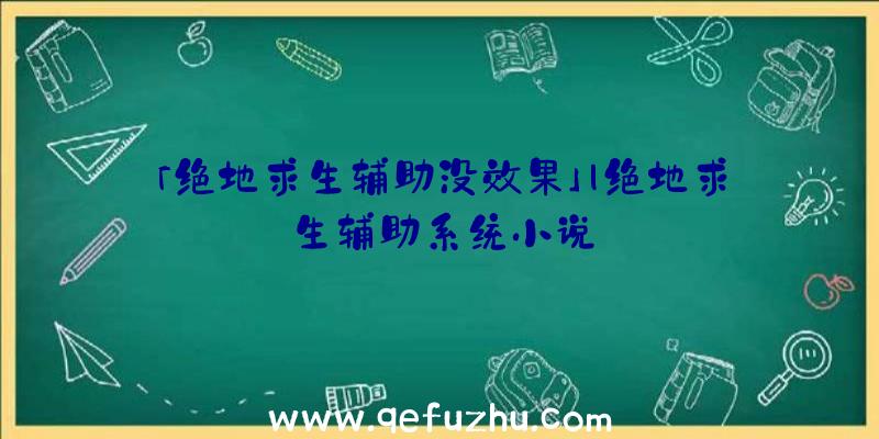 「绝地求生辅助没效果」|绝地求生辅助系统小说